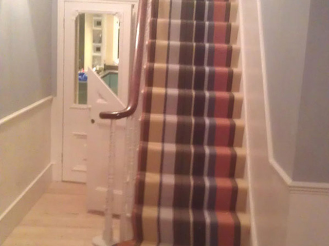 Striped Carpets On Stairs - Carpet - Home - Residential