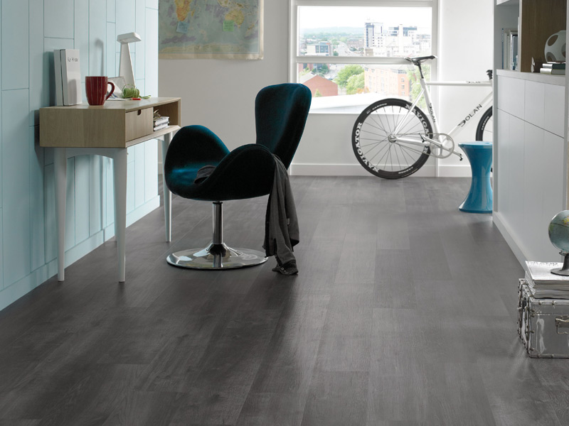 Karndean - Van Gogh Wood Flooring - VGW89T Ebony - Luxury Vinyl Tile (LVT) Flooring - Vinyl Flooring - Wood Flooring