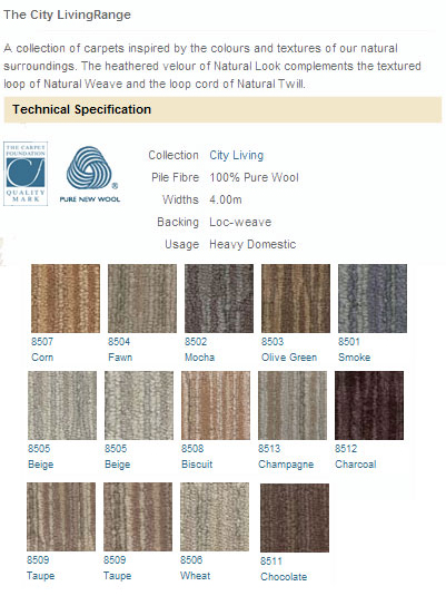 Victoria Carpets - City Living - Carpet
