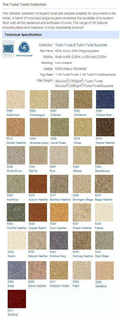 Victoria Carpets - Tudor Twist Collection - Carpet