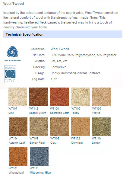 Victoria Carpets - Wool Tweed - Carpet
