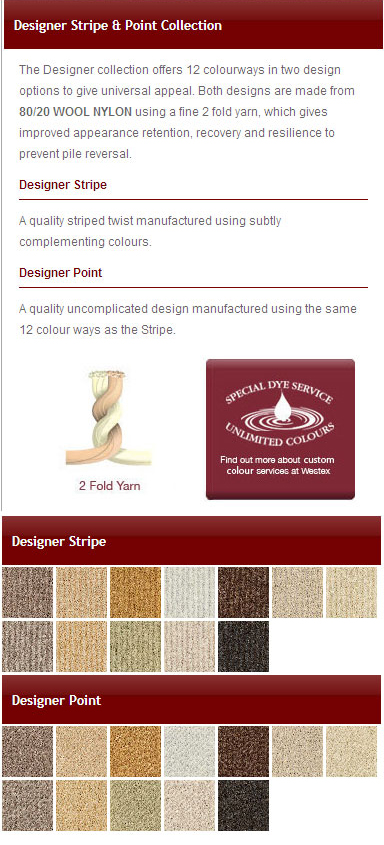 Westex - Designer Stripe and Point - Carpet