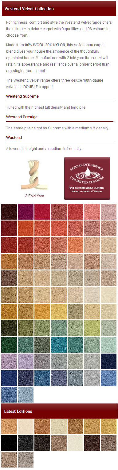 Westex - Westend Velvet - Carpet