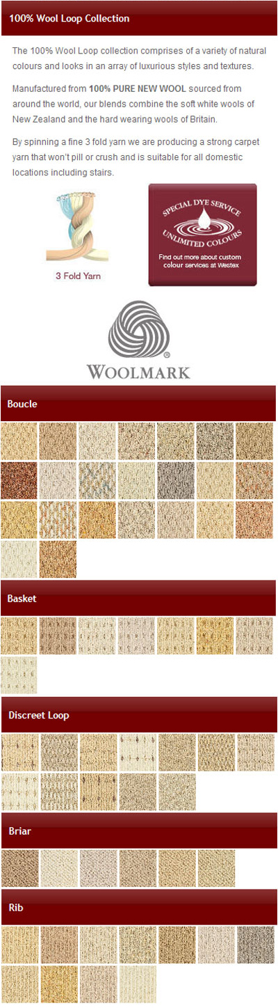 Westex - Wool Loop Flooring - Carpet