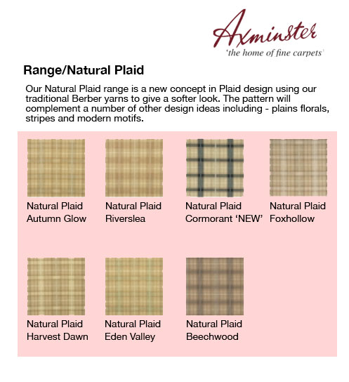Axminster Carpets Natural Plaid - Carpet
