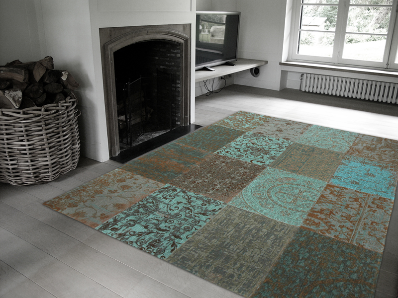 Louis De Poortere - Vintage - Multi Sea Blue - Carpet
