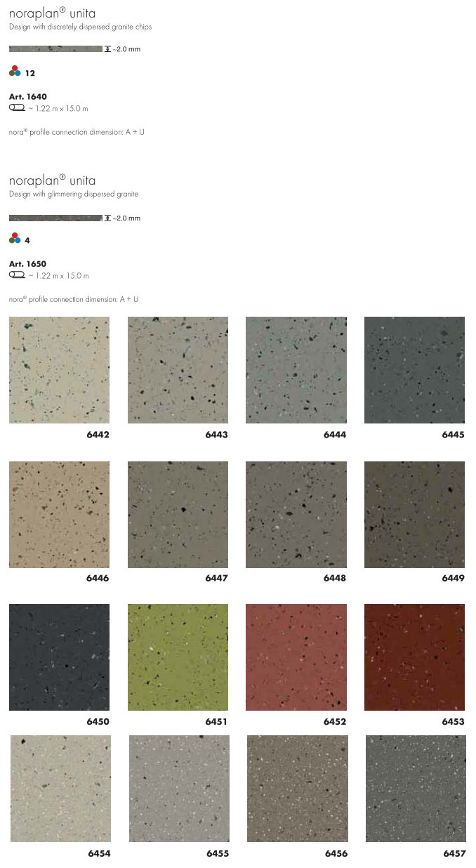 Nora Flooring Noraplan Unita - Rubber Flooring Nora Flooring Noraplan Unita - Rubber Flooring