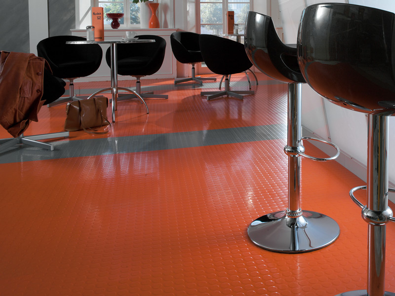 Polyflor - SaarFloor Noppe Stud Tile - Vinyl Flooring Polyflor - SaarFloor Noppe Stud Tile - Vinyl Flooring