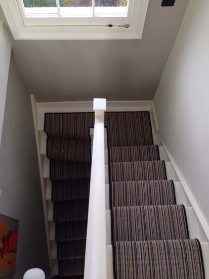 portfolio carpet stripey staircase grey 03