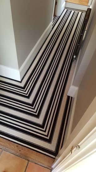 portfolio carpets black and white stripe stairs and landings 04
