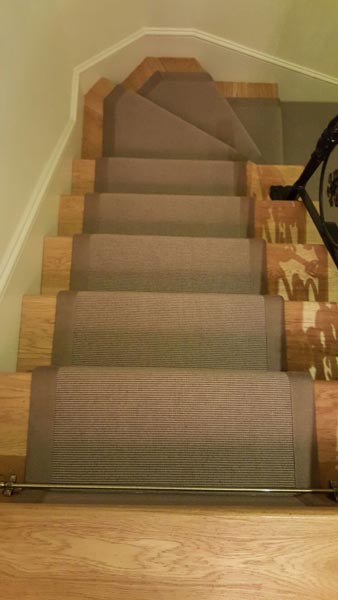 portfolio carpets brown stair runner with border 06