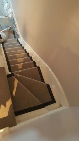 portfolio carpets - grey carpet black border runner 03