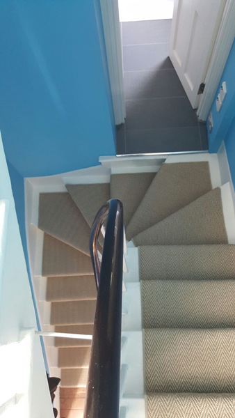 portfolio carpets herringbone carpet stairs 02