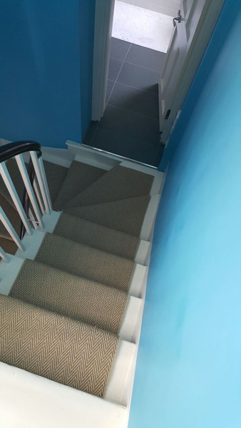 portfolio carpets herringbone carpet stairs 03