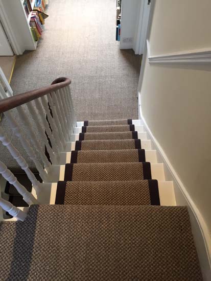 portfolio carpets sisal stairs black border 01