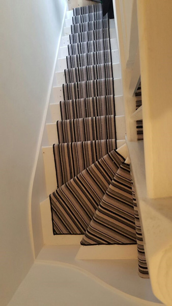 portfolio carpets striped stair carpet 02