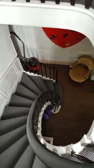 portfolio carpets stripey stair carpet black 03