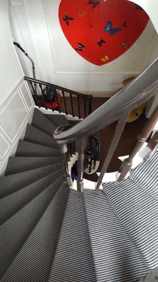 portfolio carpets stripey stair carpet black 04