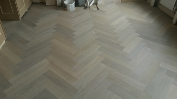 portfolio hardwood floors - herringbone wood install 02