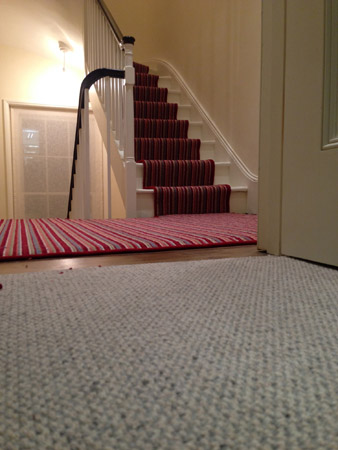red multicoloured stair carpet 5