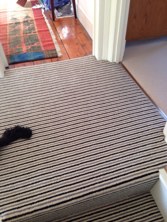 sideways stripe stairs carpet 1